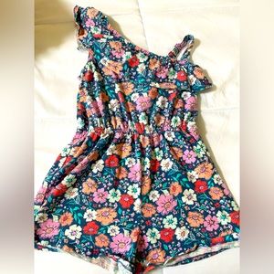 Girls floral romper size 12
